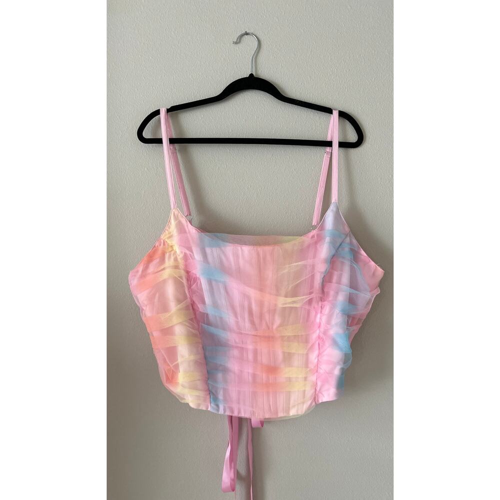 DOLLS KILL X MY LITTLE PONY "Dash of Sparkle" Tulle Corset Top Size 3XL